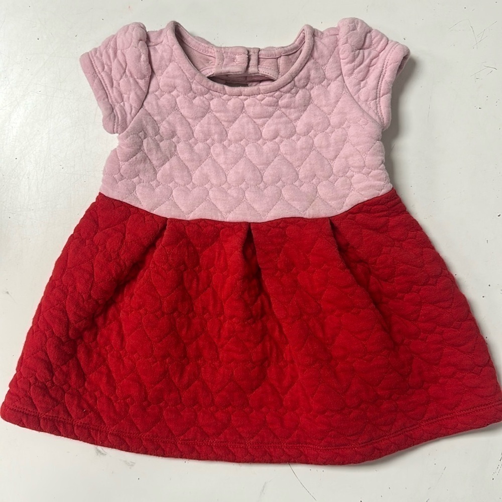 Janie and Jack Quilted Heart Valentine Day Dress 12-18